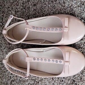 Toddler Girl Size 11 Pink Patent Leather Mary Jane Shoes with Rhinestones